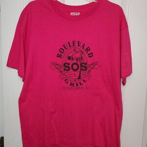 TRUE VINTAGE BEACH CLUB TEE SHIRT FROM OCEAN DRIVE BEACH SOUTH CAROLINA...1996